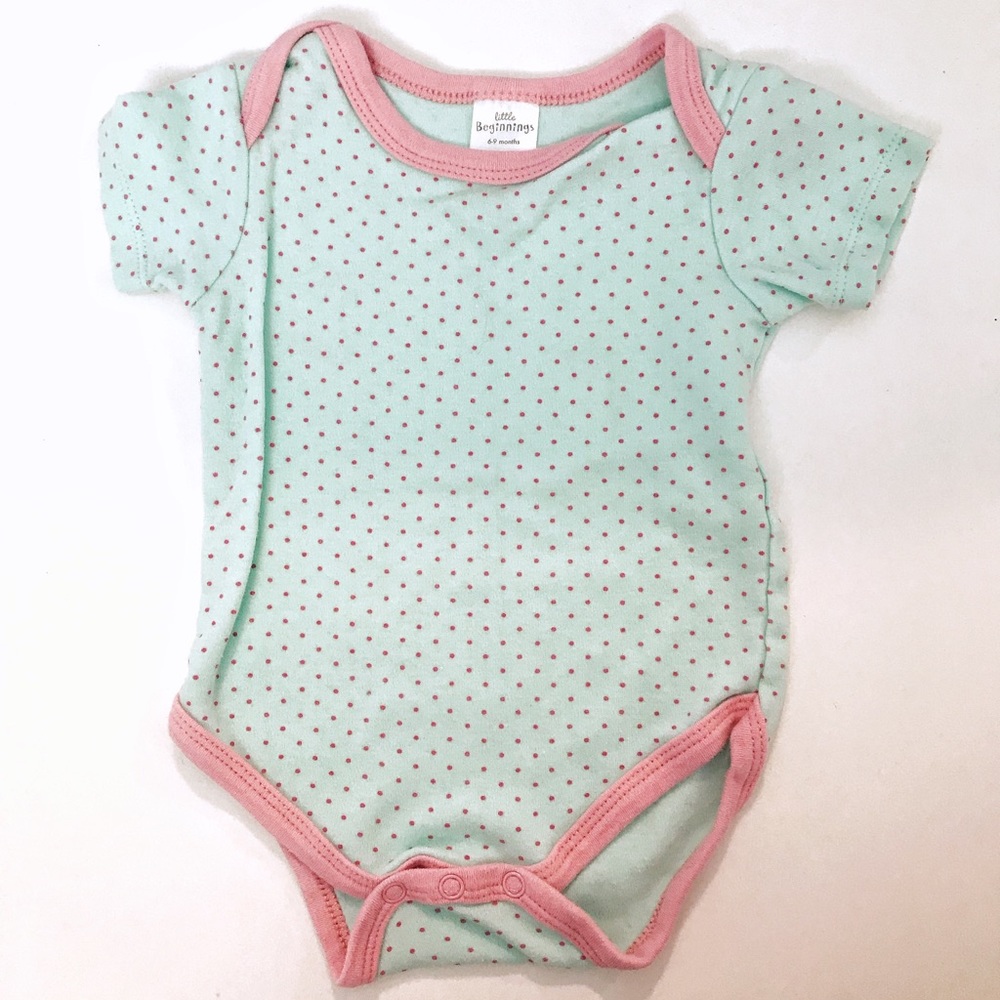 Mint Polkadot Onesie